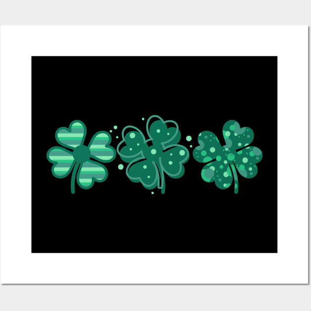 Shamrocks for St. Patrick's Day Wall Art by Designs by Romeo